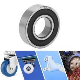ACROPIX 6002DDU Deep Groove Ball Bearings P6 15x32x9mm Lubricated Bearings Double Rubber Seal Silver Tone Scooter Skateboard Wheel