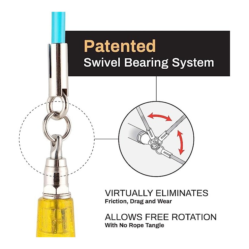 Buddy Lee Jump Ropes Rope Master Yellow Turquoise Original Ball