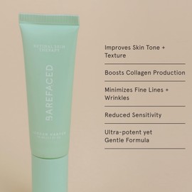 Barefaced Retinal Skin Therapy 30ml - Retinaldehyde & Bakuchiol Serum for Firming, Reducing Fine Lines & Wrinkles, Improving Skin Tone & Texture w/ Shea Butter, Jojoba Oil & Argan Oil