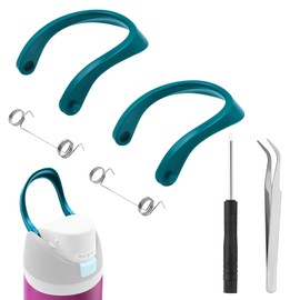 JTJEI 2pcs Handles for Owala FreeSip 24oz 32oz, Water Bottle Cap Carry Loop Handle, Replacement Parts for Owala Cup 16/25/40oz Easy Bottle Top Lid Cap Replacement Accessories, BPA-Free(Denim Color)