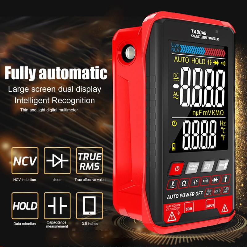 TA804A Ultra‑Thin Multimeter Digital Automatic Intelligent Anti‑Burning Multi‑Function Electrician Maintenance