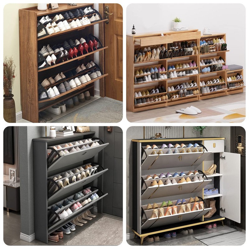 4 Pcs Shoe Cabinet Hinge Plastic Turn Drawer Hinge Turing