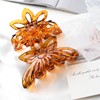 Butterfly Hair Claw Clips, Large Crystal Blue Purple Design, 2