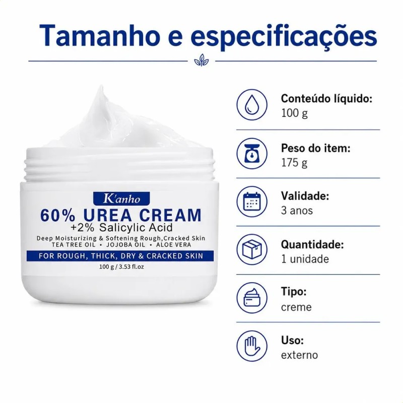 Crema Urea 60% Para Pies Secos Y Talones