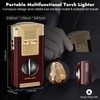 5-in-1 Torch Lighter with Cutter, Punch, Holder, Draw Enhancer Tool