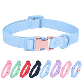 FEimaX - Collar de perro impermeable con ajustable y resistente al olor, collares de perro fáciles de limpiar para perros grandes, medianos y...      