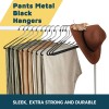 Lifemaster 50 Pack Metal Pants Hangers Non Slip Firm Grip