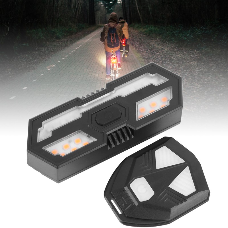 Bike Tail Light Wireless Remote Control Safety Bicycle Night Riding