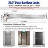 304 Stainless Steel Panic Bars for Emergency Exit Doors -