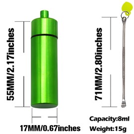 CHSG Pack of 5 Pill Box Keyrings Waterproof Portable Aluminium 5 Colour Combination 6 x 4 x 2 cm Weight 30 g Fashionable and Portable Sealed Waterproof Suitable for Outdoor Travel and Camping