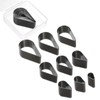 sourcing map Leather Teardrop Shape Punch Cutter Set 9 Sizes