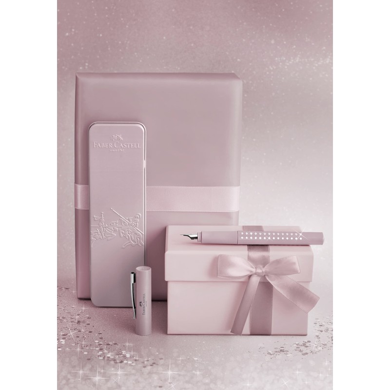 FABER-CASTELL 201515 Fountain Pen Sparkle Nib Width M Rose in
