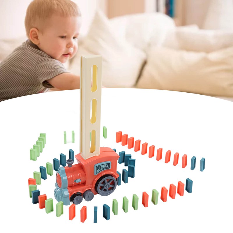 Electric Train Blocks Toy Educational Funny Interesting Automatic Building Train