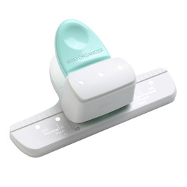 JOYID 9027 Perforadora de Hojas Sueltas Planificador Diario Perforadora de Papel de 3 Orificios Ajustable para A8 Mini / A7 / A7 Pocket / A6 / A6 Personal / A5 Tamaño Capacidad de 8 Hojas Cuadernos