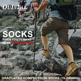 OUIVIAL - Paquete de 3 calcetines de compresión de cobre para mujeres y hombres, 20-30 mmHg con punta abierta hasta la rodilla calcetines de soporte alto para venas varicosas, correr, A02 - NUDE, Large-X-Large