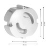 Offgridtec 007310 Child Safety Socket Protectors, Pack of 12, White