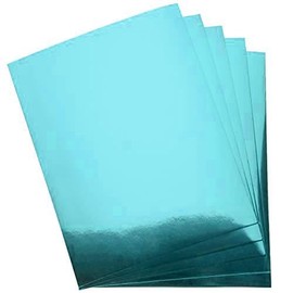 Sixstore 20 Sheets A4 Metallic Card 250gsm Craft Supplies for Kids Ideal for Craft Activities and Decoration Making (Light Blue)