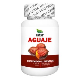Aguaje Peruano 100 Cápsulas, Antioxidante, Mejora tu Piel y Cabello, Regulador Hormonal, Antiinflamatorio, Calidad Premium