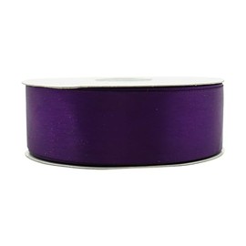 Lassos Boutique 1.5" x 50 Yard Single Faced Inch Satin Ribbon Art Sewing Party Favor Gift Christmas Birthday Ribbon (Plum)