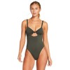 Vitamin A Womens Zuri One-Piece Forest Ecolux LG (US Women's