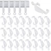 50 Pieces Plastic glider Curtain Hooks track hooks for curtains