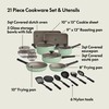 bella 21 Piece Kitchen Set with EverGood™ Ceramic Nonstick Coating​,