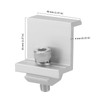 JIEHIN Pack of 14 Solar Panel Brackets, Solar End Clamp,