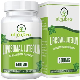Ulmubra Liposomal Luteolin 500MG, Maximum Absorption, Potent Flavonoid, 60 Softgels, Luteolin Supplement, Non-GMO, Gluten Free