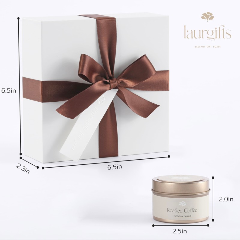 LaurGifts Birthday Gift for Women Coffee Scented Basket Set Box