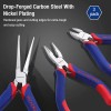 WORKPRO Mini Pliers Set 5” Long Nose Plier 6” Needle