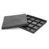 Nicoman Marble Effect 30x30x2.5cm Square Stomp Stone Recycled Rubber Steps