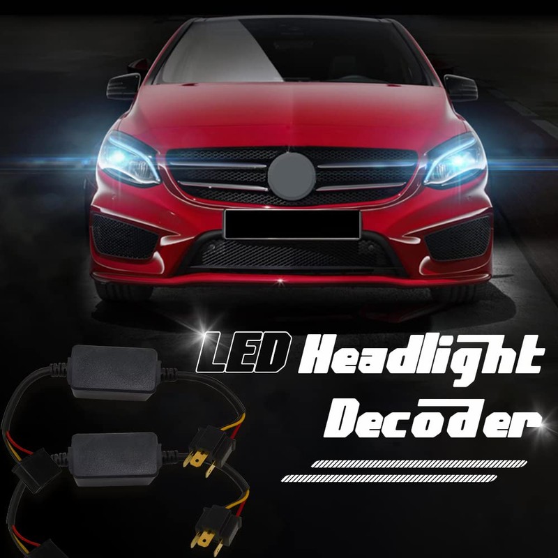 2 Pcs LED Headlight Canbus Error Free Anti Flickering Resistor