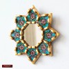 "Handmade" Turquoise Hanging mirror wall art decor | Peruvian Accent