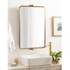 Kate and Laurel Elijah Modern Rectangular Pivot Wall Mirror, 38