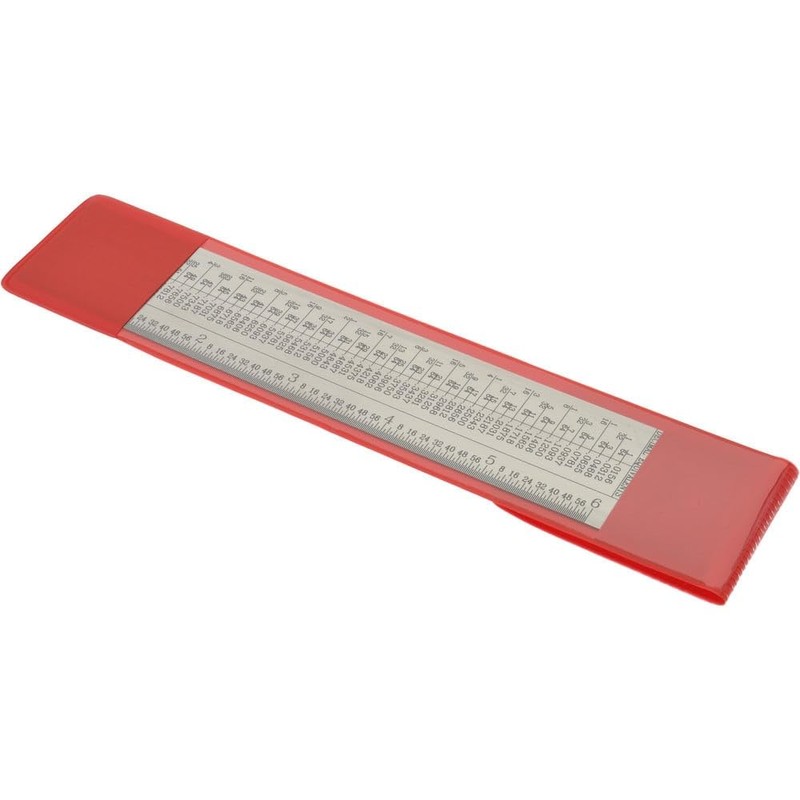SPI 13-970-9 Tap Drill Size Reference Table with 6" Measuring
