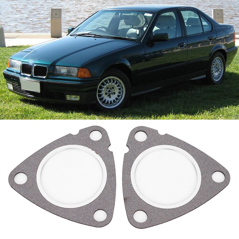 2Pcs Exhaust Manifold To Down Pipe Gaskets Fit for E36