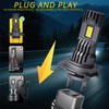 YFDXDS H7 Light Bulbs, 40000LM Ultra-Bright 6500K White Light with