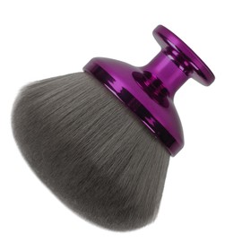 Extra Large Body Makeup Brush For Self Tanner,Makeup Brush For Self Tanner Face Leg,90mm Self Tan Back Applicator,3.6in Sphere Kabuki Brush For Bronzers Blend Self Tanning with Drawstring Bag Purple