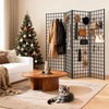 Yeson 2' x 4' Black Gridwall Panels, 4-Pack Heavy-Duty Wire