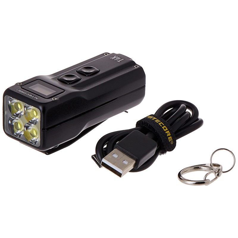 Nitecore T4K Key Chain 4000 Lumen Max and USB-C Charge