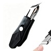 Solxion Angled Nail Clipper, Stainless Steel, Large Opening, Splash Proof,