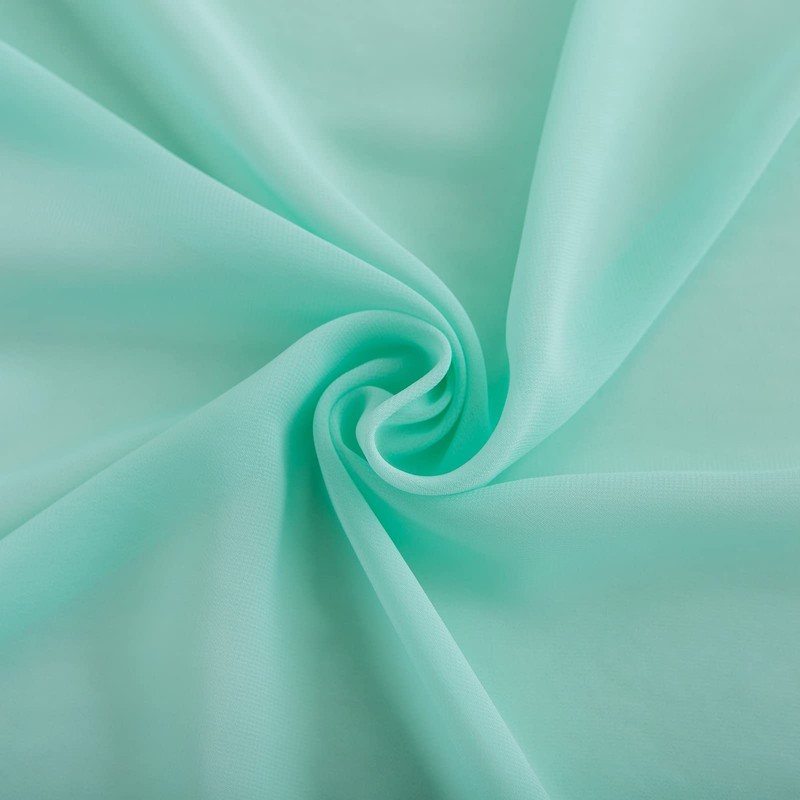 CHUQING Chiffon Table Runner 70 cm x 3 m Mint