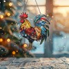 Rooster Ornament Acrylic Window Hanging, Gift for Rooster Lovers, Home