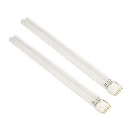 CNZ Bombilla de repuesto UVC de 36 W, base 2G11 para filtro de estanque de acuario, clarificador UV, paquete de 2