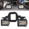 BESTZHEYU 4 Inch 60W LED Hitch Light with 3 Inch