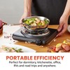 Elite Gourmet ESB100B Countertop Single Coiled Burner Electric Hot Plate,