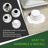 RVGUARD 2 Pack RV Vent Cap Kit with Screen, RV