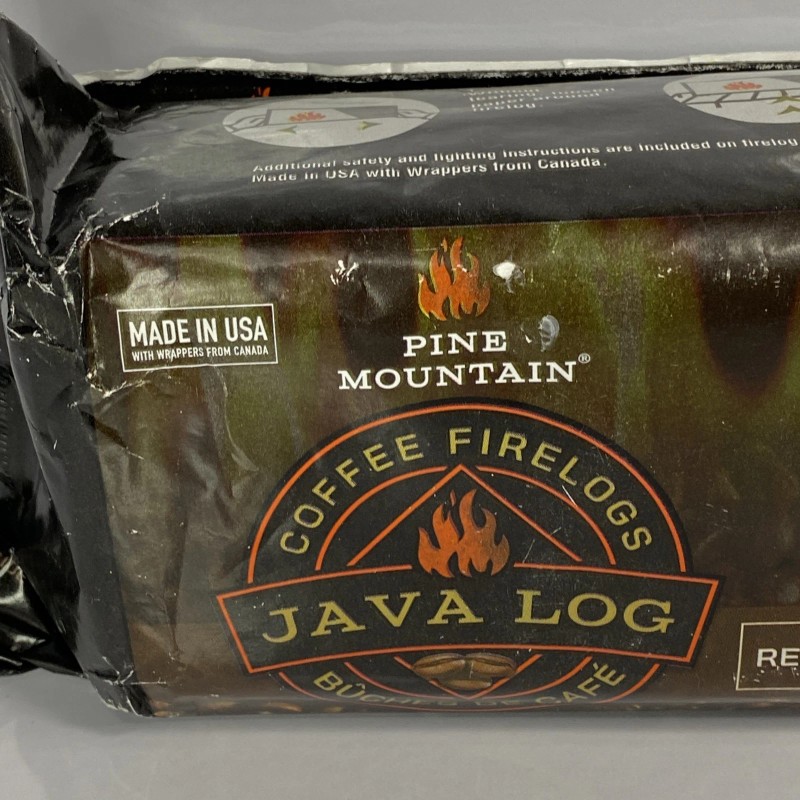 Pine Mountain Java Log Coffee Grounds Firelogs 4 Count Eco