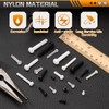 sourcing map 50Pcs M4x12mm Threaded Nylon Phillips Cross Pan Head