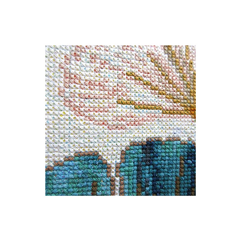 VIGAN Needlework DIY Printed Landscape Series Ginkgo Biloba Cross Stitch